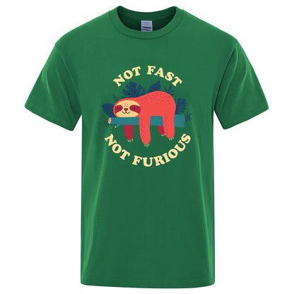 "Not Fast, Not Furious" Lazy Sloth Tee