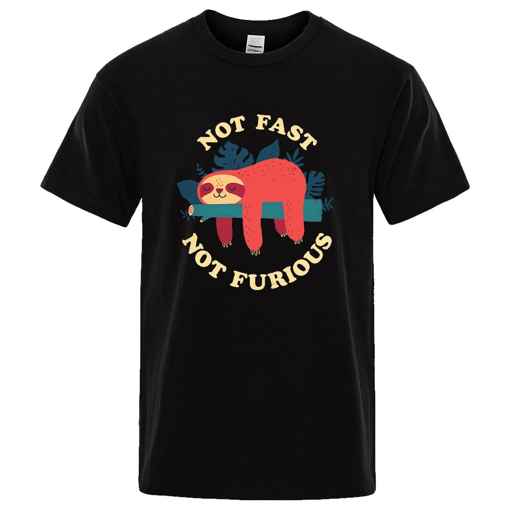"Not Fast, Not Furious" Lazy Sloth Tee