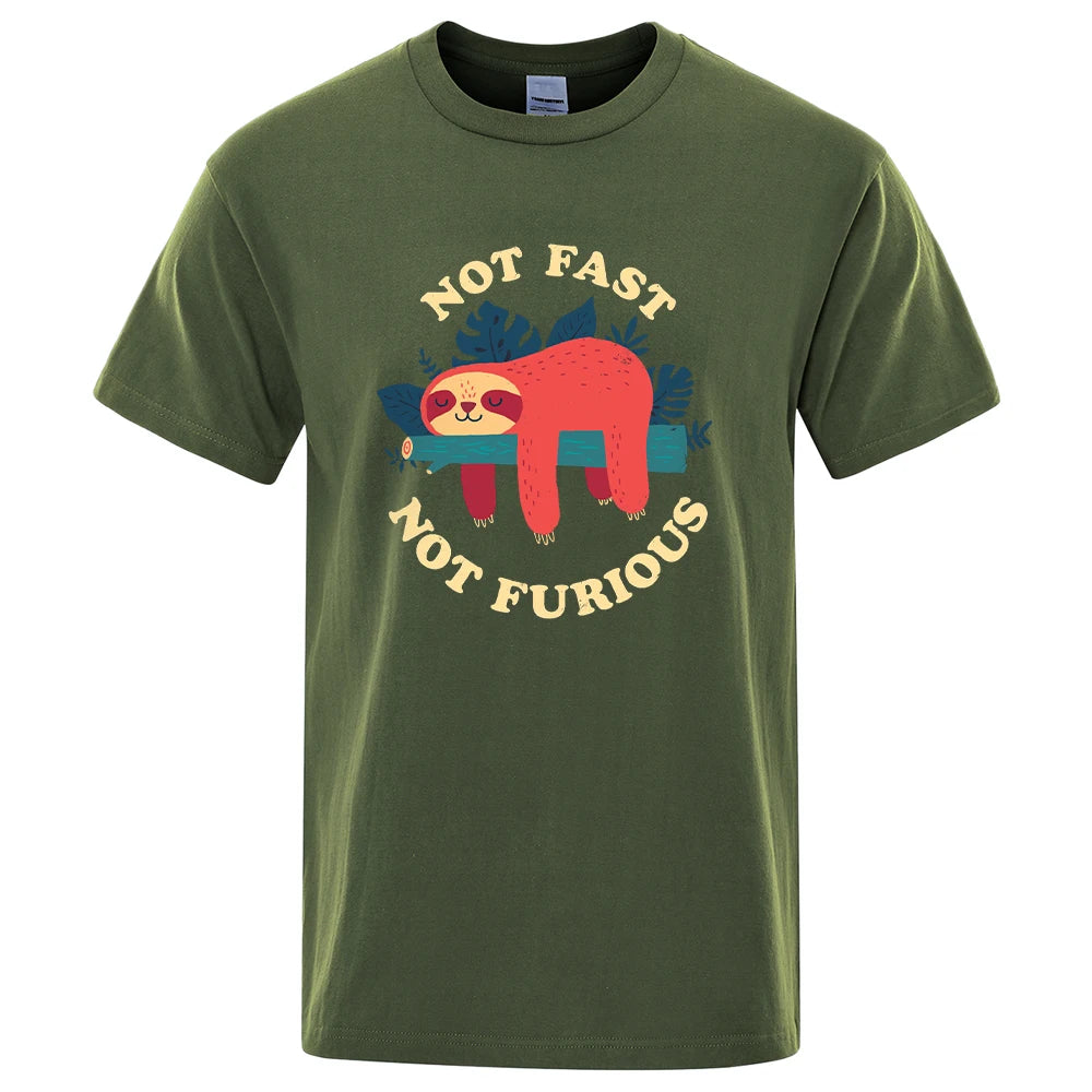 "Not Fast, Not Furious" Lazy Sloth Tee