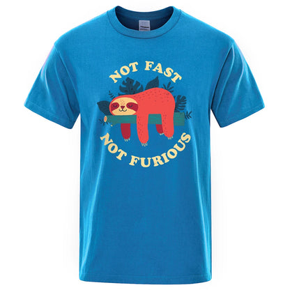 "Not Fast, Not Furious" Lazy Sloth Tee