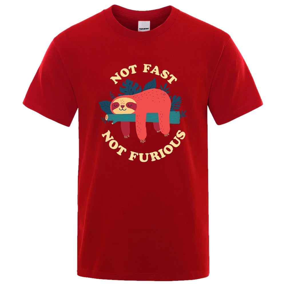 "Not Fast, Not Furious" Lazy Sloth Tee