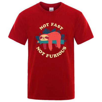 "Not Fast, Not Furious" Lazy Sloth Tee