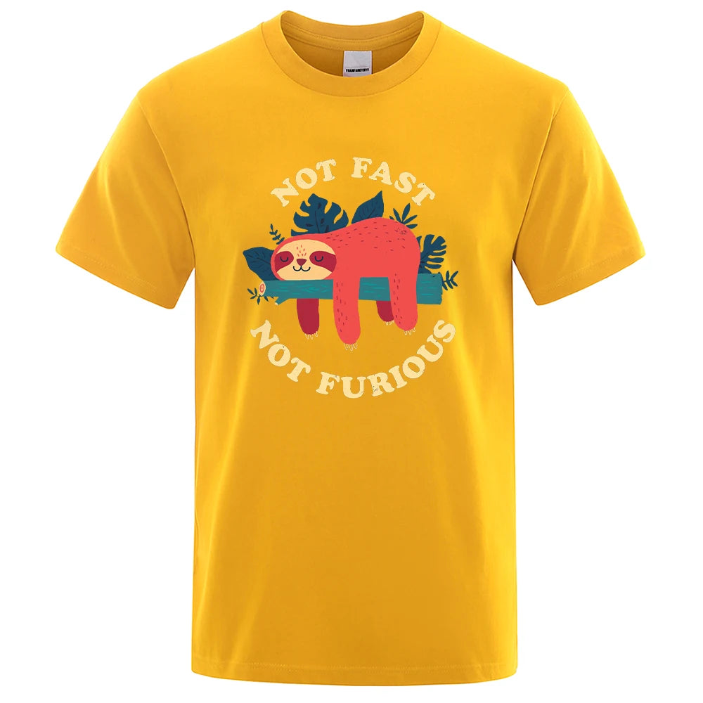 "Not Fast, Not Furious" Lazy Sloth Tee