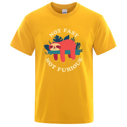 "Not Fast, Not Furious" Lazy Sloth Tee