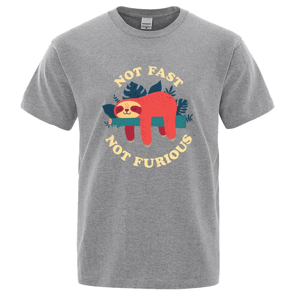 "Not Fast, Not Furious" Lazy Sloth Tee