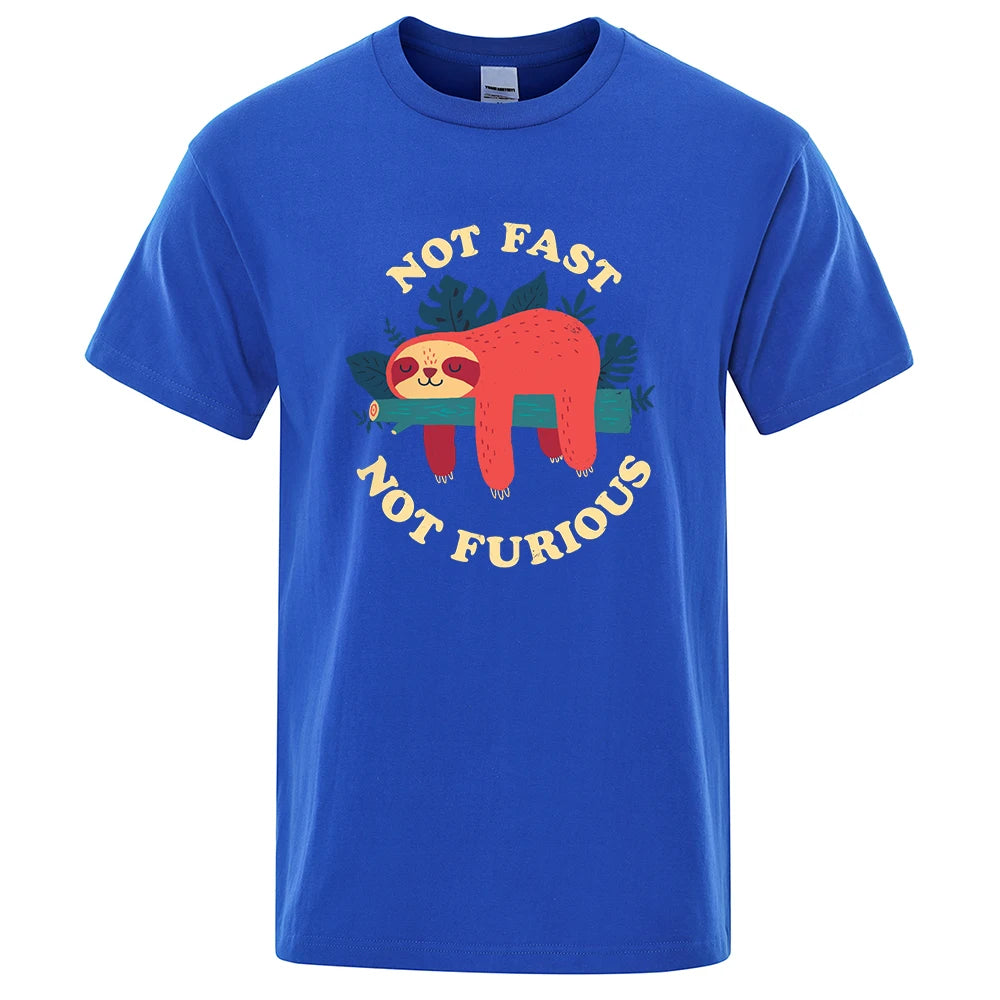 "Not Fast, Not Furious" Lazy Sloth Tee