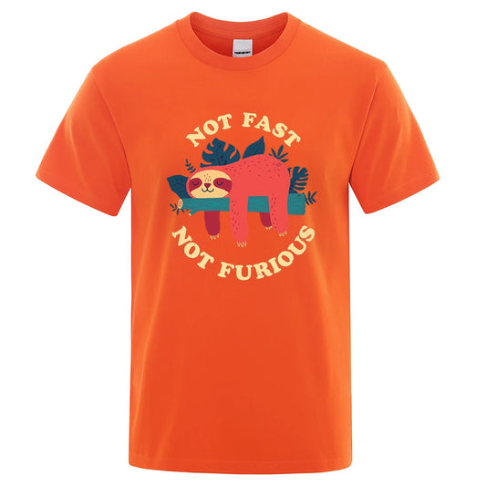 "Not Fast, Not Furious" Lazy Sloth Tee